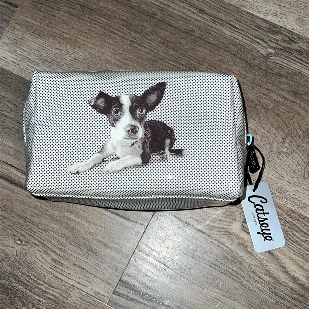 Gray Dog Print Women's Bag